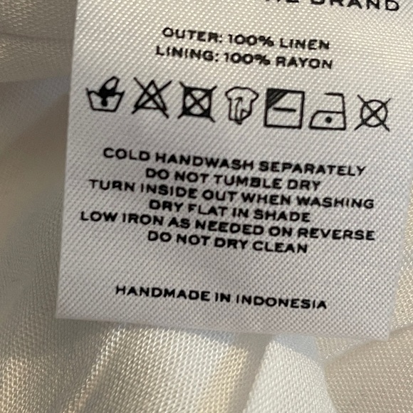 FAITHFUL the BRAND WHITE Cavartta Wrap skirt 100% Linen long midi skirt size XS - Picture 6 of 8